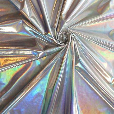 metallic hologram fabric|holographic gauze fabric.